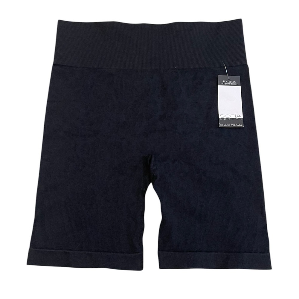 Sofia Active | Women's Black Seamless High Waisted Active Shorts‎